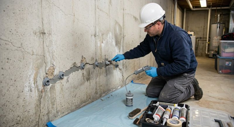Basement Crack Repair in Catonsville, MD