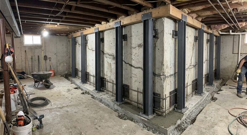 Basement Stabilization in Catonsville, MD