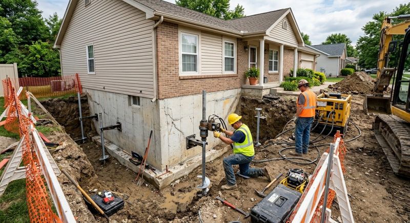 Building Foundation Repair in Owings Mills, MD