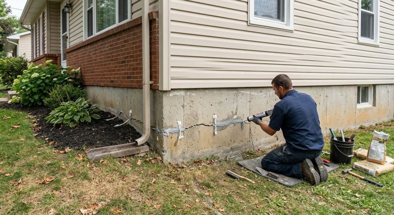 Cracked Foundation Repair in Crofton, MD