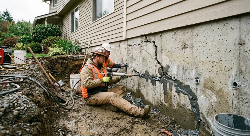 Cracked Foundation Repair in Ellicott City, MD
