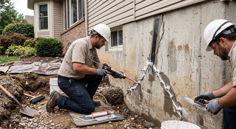 Cracked Foundation Repair in Ellicott City, MD