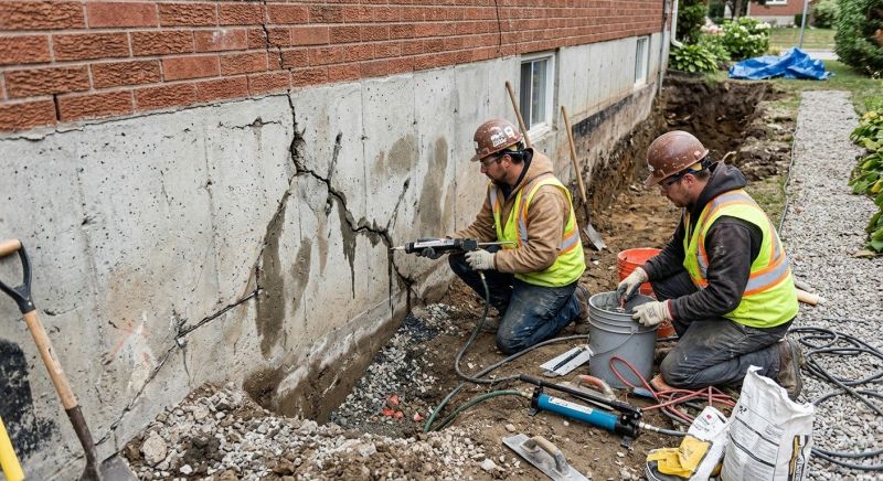 Cracked Foundation Repair in Hydes, MD