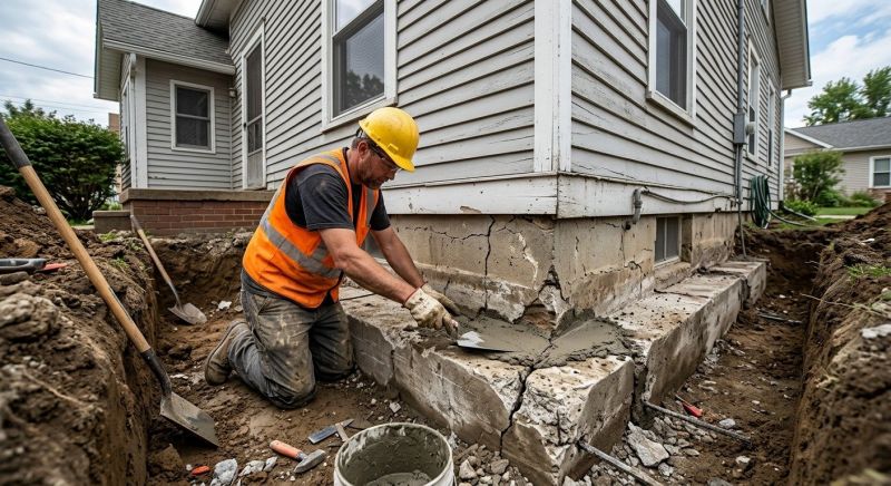 Cracked Foundation Repair in Joppa, MD