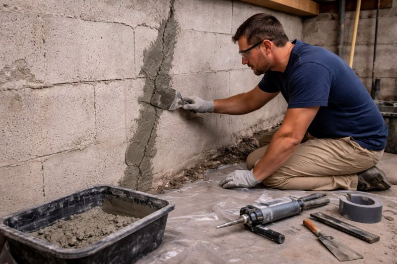 Foundation Crack Repair in Nottingham, MD