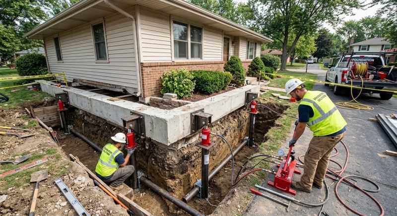 Foundation Jacking in Pikesville, MD
