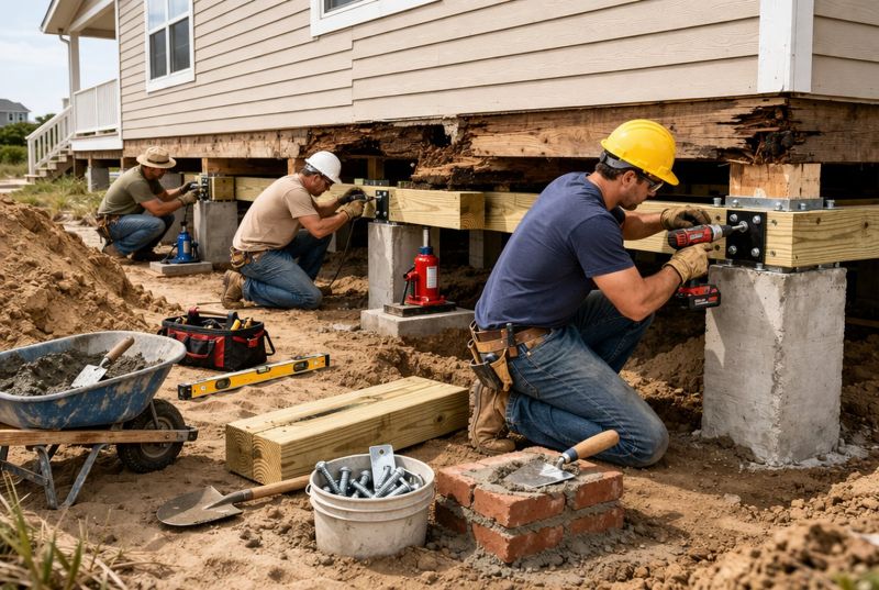 Foundation Raising in Sparrows Point, MD
