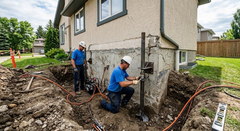 Helical Piers Installation in Catonsville, MD