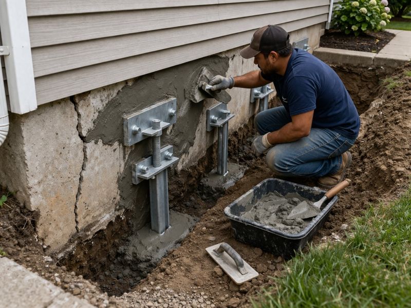 House Foundation Repair in Howard County, MD