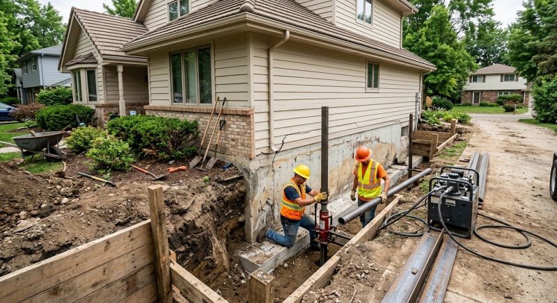 House Foundation Repair in Marriottsville, MD