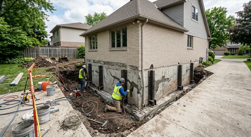 Sinking Foundation Repair in Baltimore County, MD
