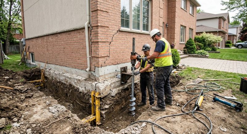Sinking Foundation Repair in Catonsville, MD