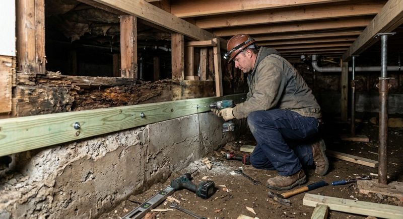 Sinking Foundation Repair in Catonsville, MD