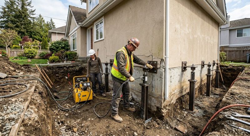 Sinking Foundation Repair in Middle River, MD
