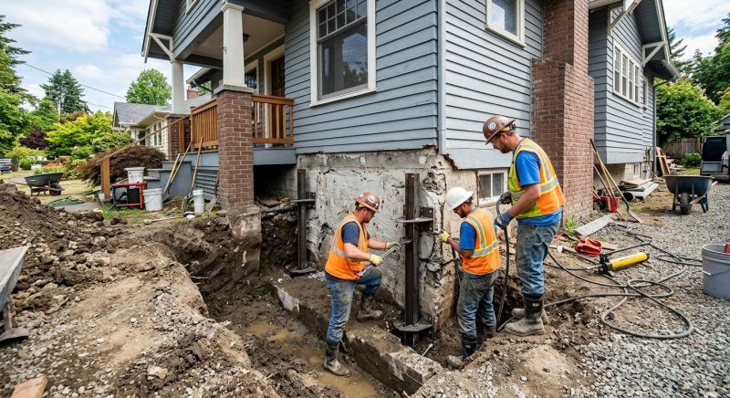 Sinking Foundation Repair in Monkton, MD