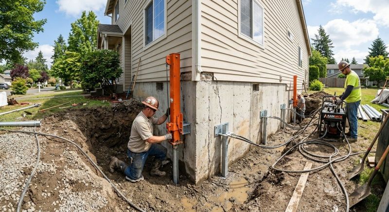 Sinking Foundation Repair in Perry Hall, MD